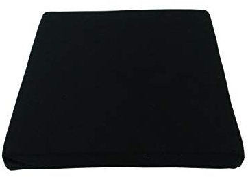 Rollstuhlkissen aus Viscoschaum mit Noppen, Höhe 10 cm, Bezug: Jersey (40 x 40, schwarz)