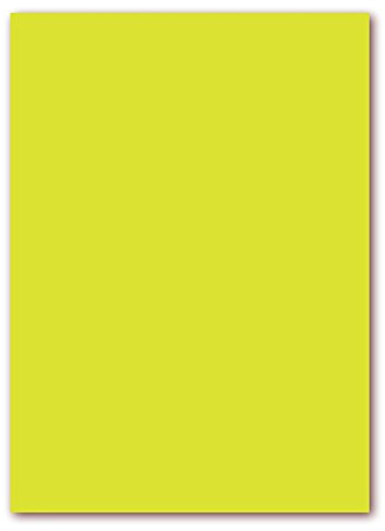 100 Blatt farbiges Briefpapier Lysco Color Paper NEON Gelb Format DIN A5 (148 x 210 mm) stark leuchtendes Papier Briefbogen Farbe gelb (LCP-112)