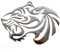 phil trade Aufkleber Sticker Silber Chrom 3D Emblem Tiger Auto Motorrad Styling DZ-27S