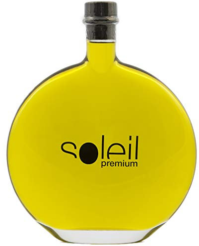 Soleil Premium Aceite de Oliva Virgen Extra Gourmet de Nueva Cosecha Temprana 2024/25 en Botella de 500 ml de Diseño con Estuche de Regalo.
