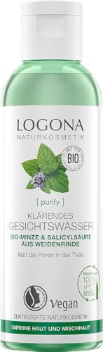 LOGONA Naturkosmetik Klärendes Gesichtswasser, Vegan, 125 ml