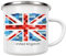 artboxONE Emaille Tasse United Kingdom UK Flag von GREENGREENDREAMS - Emaille Becher Reise