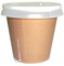 SDG PZ 100 Bicchieri di Carta CL 8 + Coperchio Trasparente per ASPORTO Caffe' Coffee Cup