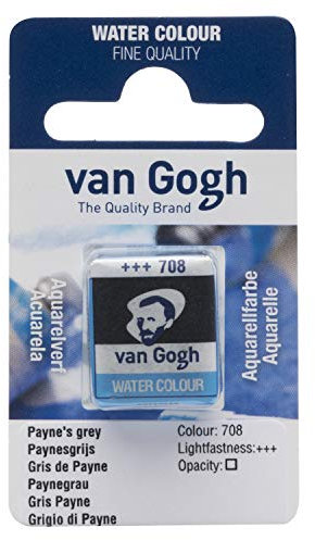 Van Gogh Aquarellfarbe, halbes Näpfchen, Paynegrau 708