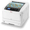 OKI C834nw Farbdrucker (Drucken, A3, 36 Seiten/Min., 1.200x600 dpi, LAN, WLAN, Duplexdruck optional, 5.000 Seiten/Monat, max 75.000 Seiten), Hellgrau