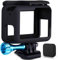 MiPremium Frame Mount Housing Case for GoPro Hero 7 6 & 5 Black Silver & White. Cover Shell Cage Accessories Kit with Aluminium Screw & Quick Release Buckle Socket Accessory for Hero6 Hero5 Hero7