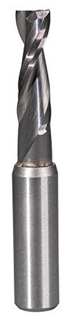 BETOP Solid Carbide Spiral up-Cut bit,Two Flute 3/8 Diameter,1-1/4 Cutting Length,1/2 Shank