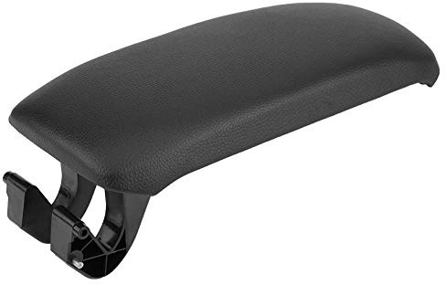 Ymiko Cubierta del reposabrazos Cubierta de la Tapa del reposabrazos de la Consola Central de Cuero Negro del Coche Compatible con A3 8P / 2003-2013 8P0864245P (Leather)