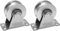SHINICO Seilrolle Rad Edelstahl Duplex Lager Seilrolle für Seilzug System Gym Equipment Schiebetor 2 Pack