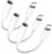 Lightning-auf-3,5-mm-Kopfhöreranschluss-Adapter, [Apple MFi-zertifiziert], 3 Stück, iPhone 3,5 mm Kopfhörer/Kopfhörer, Aux-Audio-Dongle-Adapter, kompatibel für 14 13 12 11 XS XR X 8 7, unterstützt