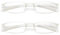 Mcoorn Lesebrille Leicht Anti Blau mit Weiche Bügel, Flexibel für Damen Herren, Lesehilfe Transparent Klein, Dioptrien +1,75