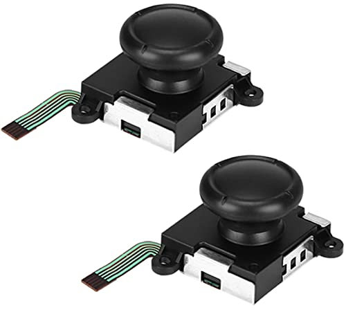 Veperain Joystick Analógico para Nintendo Switch Joy con, Joystick Analógico 3D Derecho e Izquierdo de Repuesto para Controlador Joy con Rocker de Nintendo Switch(2PCS)