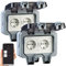 Luminea Home Control WLAN Steckdose Outdoor: 2er-Set Outdoor-WLAN-Doppelsteckdosen, Sprachbefehl, Strommessung, App (Zeitschaltuhr Steckdosen WLAN, Stromverbrauchs-Zähler-Steckdosen)