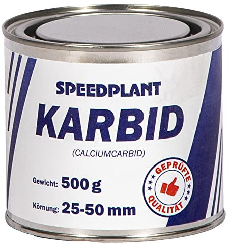 Karbid 0,5 kg (1x 500g) - Carbid Kabit Kabitt karbitt Karbit Karbid Extra Große Körnung 25-50mm - 1 Dose