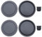 OTOTEC 2 Sets Body Cap Rear Lens Cap Hot Shoe Cover Replacement Set Compatible with Sony Cameras with E-mount Plastic Camera Accessories Grey