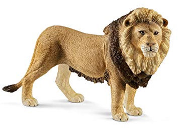 schleich WILD LIFE 14812 Realistische Löwen Figur König des Dschungels - Authentischer Wilder Afrikanischer Löwe - Tiere Spielzeug - Tiere Figuren Sets für Fantasievolles Spiel ab 3 Jahren