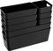 8 Teile Organizer Set - 10 cm hoch - schwarz - Boxen in 3 Größen - Schubladeneinsatz - passend für Schubladen von 30 x 50 cm