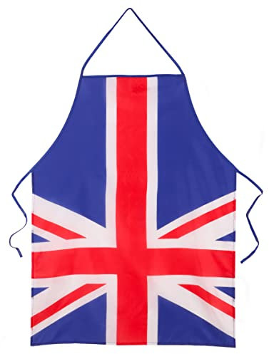 Toyland® Delantal de poliéster con estampado de Union Jack - Talla única