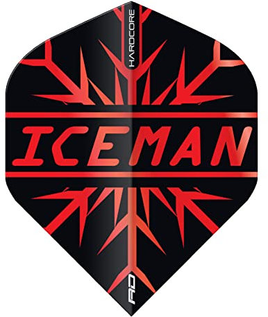 RED DRAGON Hardcore Gerwyn Price Rot Premium Standard Dartflug - 3 Set pro Packung (insgesamt 9 Dart-Flights)
