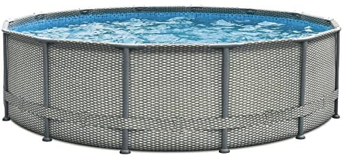 Habitat et Jardin Liner Impreso Tubular Elite para Piscina - Ø 4,88 x 1,22 m - con filtración