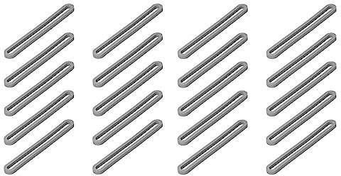 MULTIBROS 20x Gummi Spannringe für Zelt & Vorzelt – Langlebige Vierkant-Gummiringe | Perfekt für Zeltabspannung & sicheren Halt | 130 x 5 x 5 mm