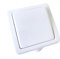Interruttore esterno IP54, 10 A 250 V, bianco, ideale per controllare luci e dispositivi elettrici esterni.