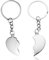 WKRTDY 2x Porte-clés Cœur, Cadeau Saint-Valentin idéal pour Elle et Lui, Parfait pour Crémaillère, Anniversaire et Noël, Amoureux ou Couple - Message « Je t'aime », Accessoire romantique et symbolique