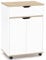 IDMarket – Postre de cocina COSY armario con cajón de madera blanca y bandejas de haya, 60 cm