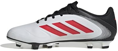 adidas Unisex COPA Pure III Club FG/MG Football Boots, Cloud White/Lucid Red/Core Black, 38 2/3 EU