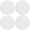 X AUTOHAUX Universal 7 Inch Speaker Grills Mesh for Audio Subwoofer 182x6.5mm Grille without Frame White - Pack of 4