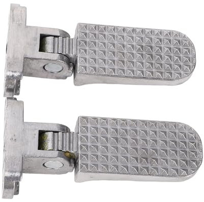 Repose-Pieds de Moto en Alliage d'aluminium, Pédales Pliables, Repose-Pieds de Vélo, Pédale Pliante pour Vélos électriques de Montagne et de Route, Spacieux, Antidérapants,