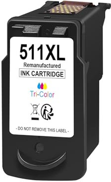 510 511 Druckerpatrone Kompatibel für Canon Druckerpatronen, Canon Patronen, PG-510 CL-511 Schwarz und Farbe für Canon Pixma MP270 MP280 MP230 MP240 MP250 iP2700 MP495 MX360 (1 Farbe)