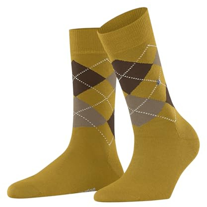 Burlington Damen Socken Marylebone W So Wolle gemustert 1 Paar, Gelb Curry 1590, 36-41