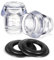 Vkyipg 2 Sets Percolator Parts Top and Washer Ring for FarberwareYosemite Coffee Percolators Replacement Coffee Pot Filters