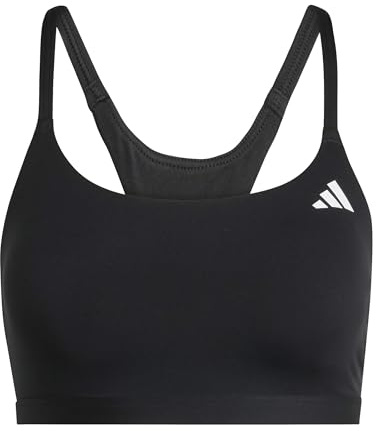 adidas Damen Optime Essentials Workout Light Support Bra, Black, S