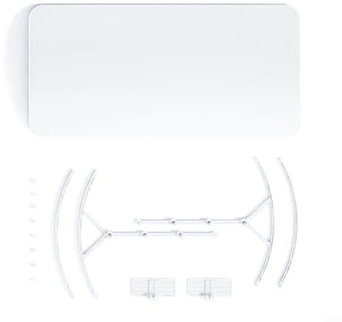 Placa de guía de aire acondicionado, deflector de salida de aire acondicionado de ventana con control de dirección ajustable con kit de instalación para aires acondicionados de pared 53 x 27 cm