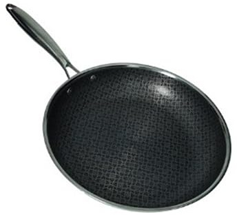 BRANDANI padella Cuoricini da 32 cm in acciaio inox e rivestimento a 3 strati 3-Ply