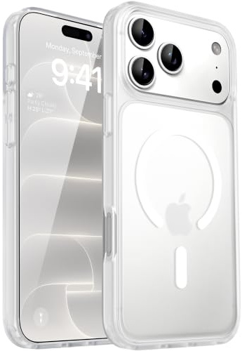 CACOE für iPhone 18 Pro Max/17 Pro Max Hülle mit Militärschutz für MagSafe | für iPhone 18 Pro Max/17 Pro Max Case,Transluzente Matte,37×N52 Magnete,12 Fuß Fallschutz,2400GS Magnetkraft