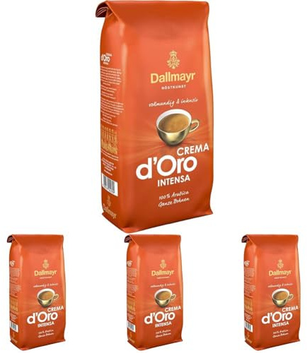 Dallmayr Crema d´Oro Intensa 1.000g ganze Bohne (Packung mit 4)