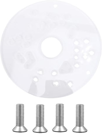 Badafaci Acrylic Router Base Plate 5 3/4 Inches Diameter 1/4 Inch Thick Universal Router Base Board Fit for PR10E PR20EVS
