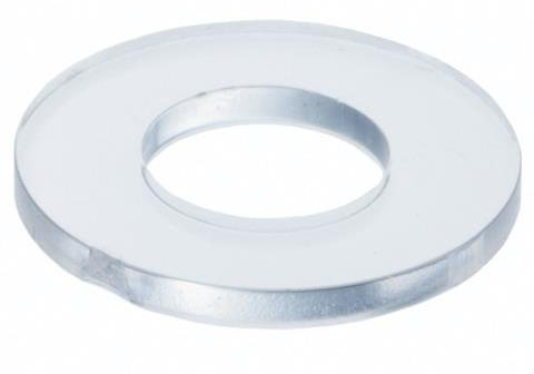 OEM 10 Stück Polycarbonat Flachwaschmaschine M8 transparent