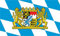 Kiwistar - Aufkleber - Bayern - Bundesland Deutschland Autoaufkleber Sticker Flagge
