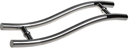 Exklusiver Edelstahl Stoßgriff 600mm Glastüre Stangengriff