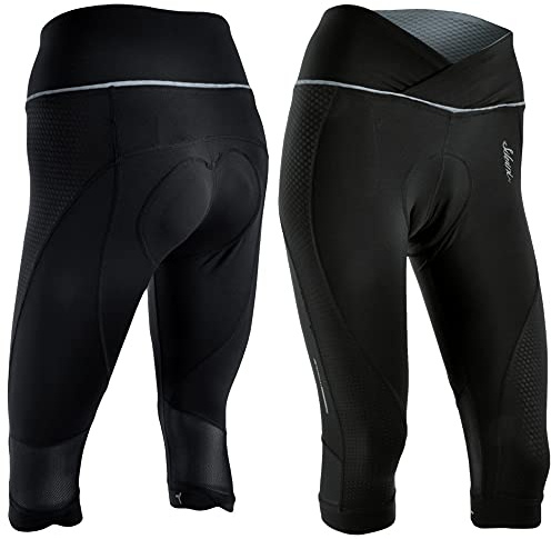 SILVINI Tinella Radhose Damen 3/4 Radlerhose Damen gepolstert 3/4 Fahrradhose Damen gepolstert Damen Radhosen Radfahrhose Damen Fahrradhose mit Sitzpolster