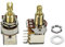 FLEOR 2PCS Gitarren-Push-Push-Schalter Potentiometer A250K Pot Audio Taper Copper Lange geteilte Welle für E-Gitarren-Bass-Part