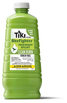 TIKI Marca Clean Burn BiteFighter repellente per zanzare torcia combustibile, 64 once
