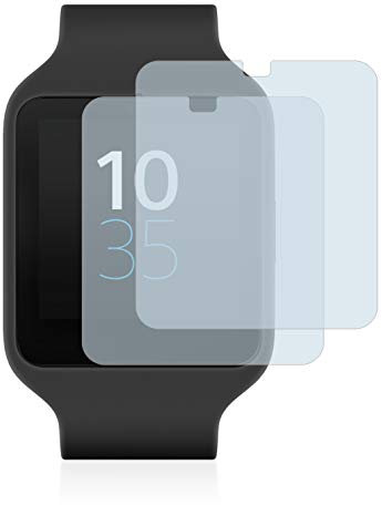 brotect 3D Curved Screen Protector compatible with Sony Smartwatch 3 SWR50 (2 Pack) - Full Screen Coverage
