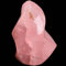AMOYSTONE Rosenquarz, Heilkristall, groß, flammenförmig, stehend, Rosenquarz, Schutzkristalle für Hexerei, 0,7–1 kg
