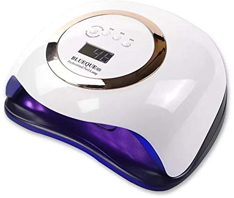 168W UV LED Nail Lamp, Faster Nail Dryer for Gel Polish with 4 Timer Setting Professional Gel Lamp Portable Handle Curing Lamp for Fingernail and Toenail Auto Sensor Nail Machine (2020 NE.