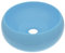 vidaXL Lavandino Lusso Rotondo Lavello per Bagno Lavabo per Toilette Sanitari Prodotti per Bagno Vaschetta Azzurro Opaco 40x15 cm in Ceramica